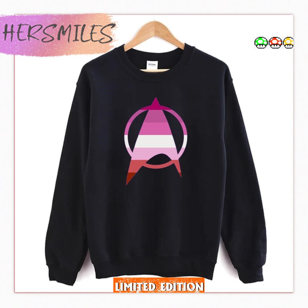 Lesbian Starfleet Pride Lgbtq Month  T-shirt