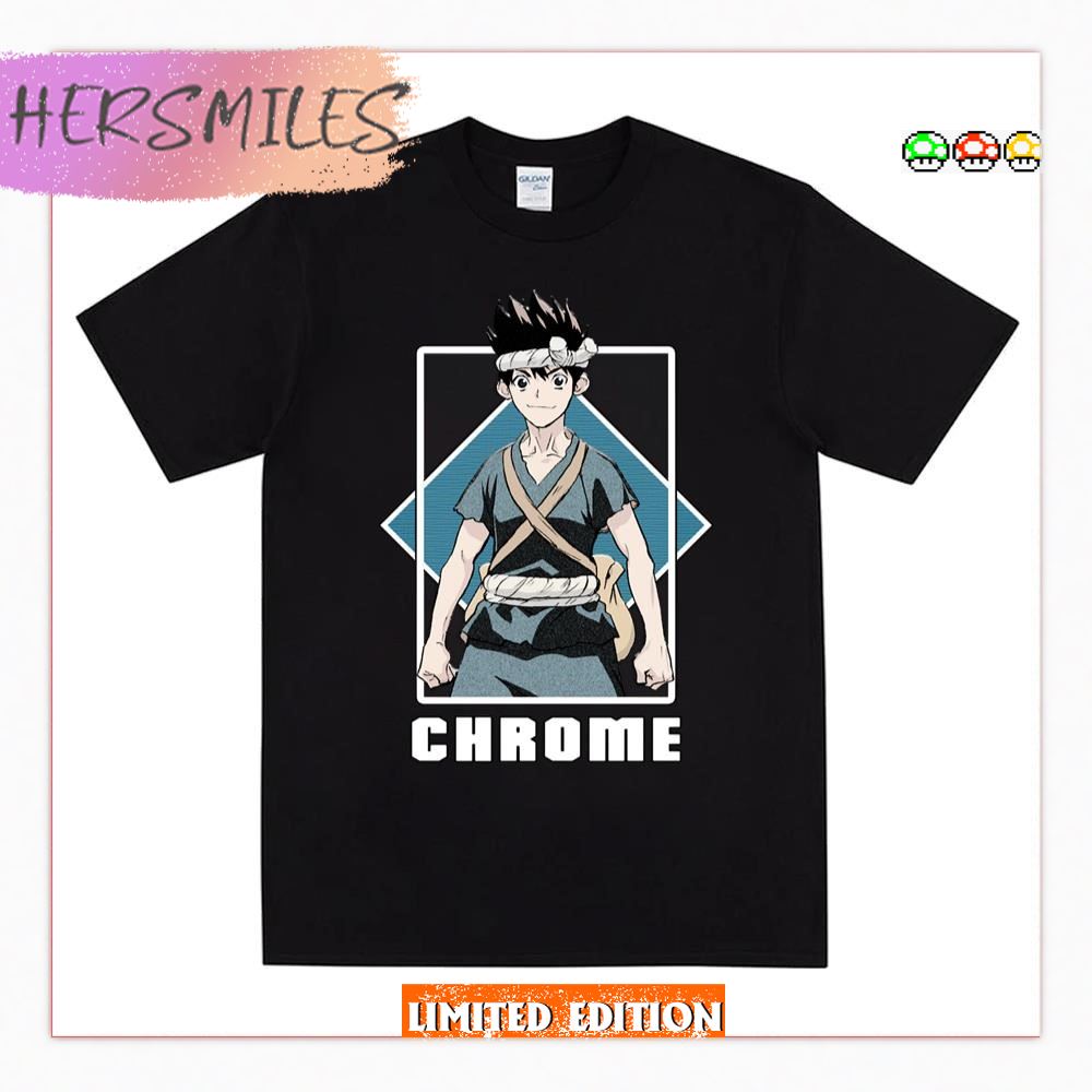 Little Boy Chorme Blue Design Dr Stone Shirt