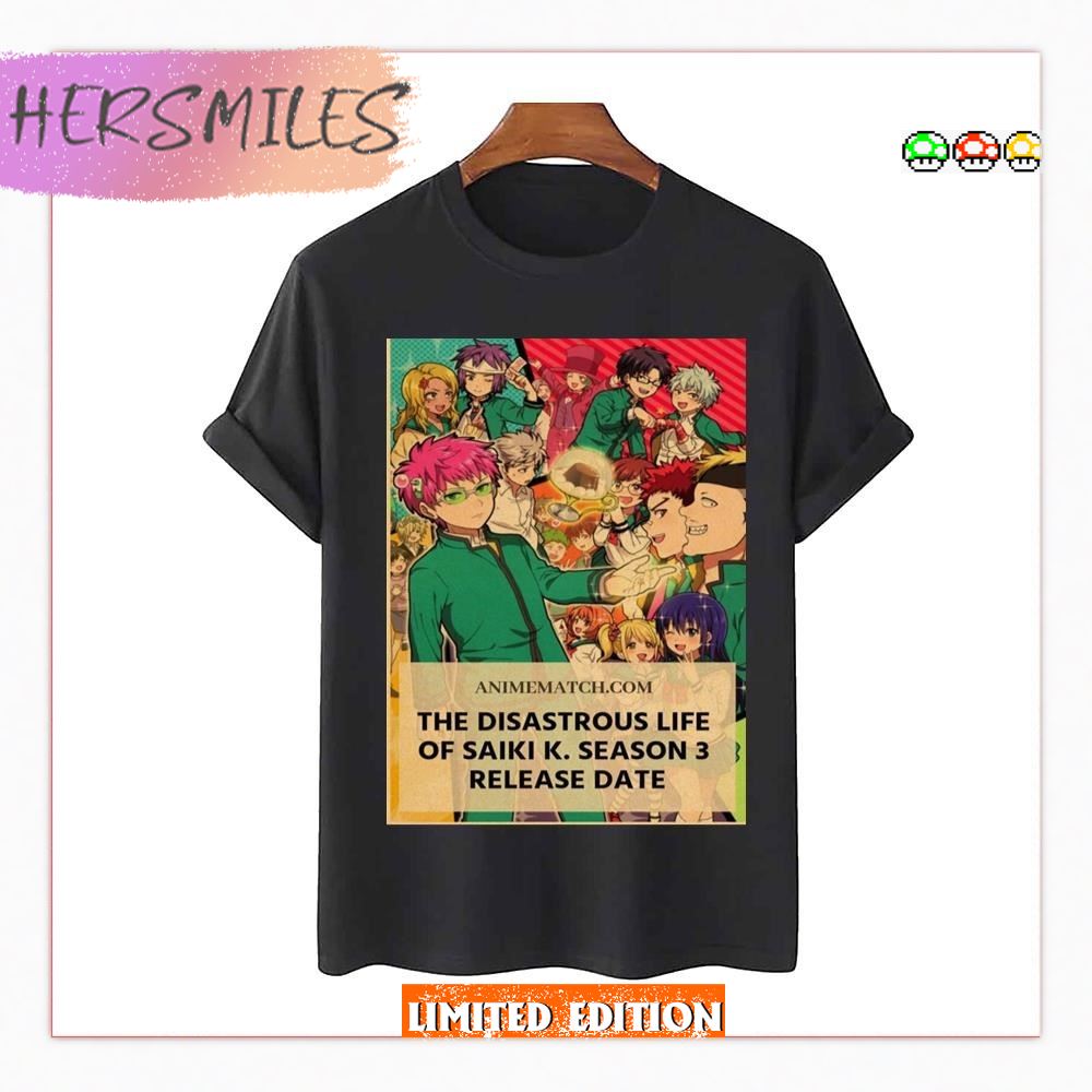 Manga Cover The Disastrous Life Of Saiki K T-shirt