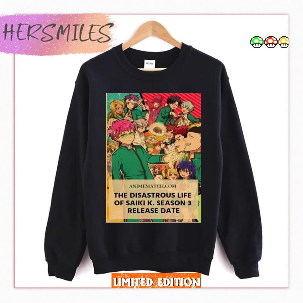 Manga Cover The Disastrous Life Of Saiki K T-shirt Manga Cover The Disastrous Life Of Saiki K T-shirt