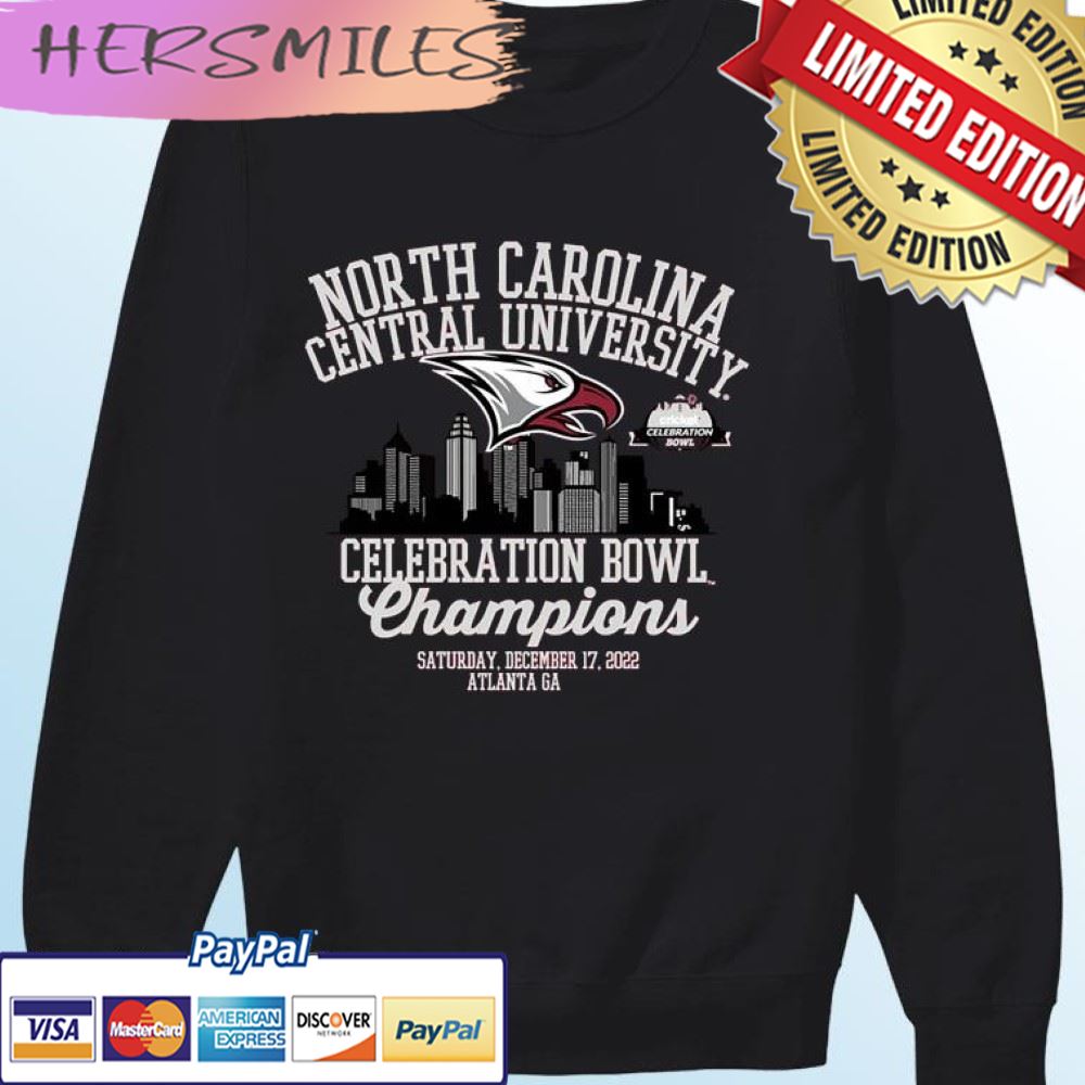 North Carolina Central University 2022 Celebration Bowl Champions T-shirt North Carolina Central University 2022 Celebration Bowl Champions T-shirt