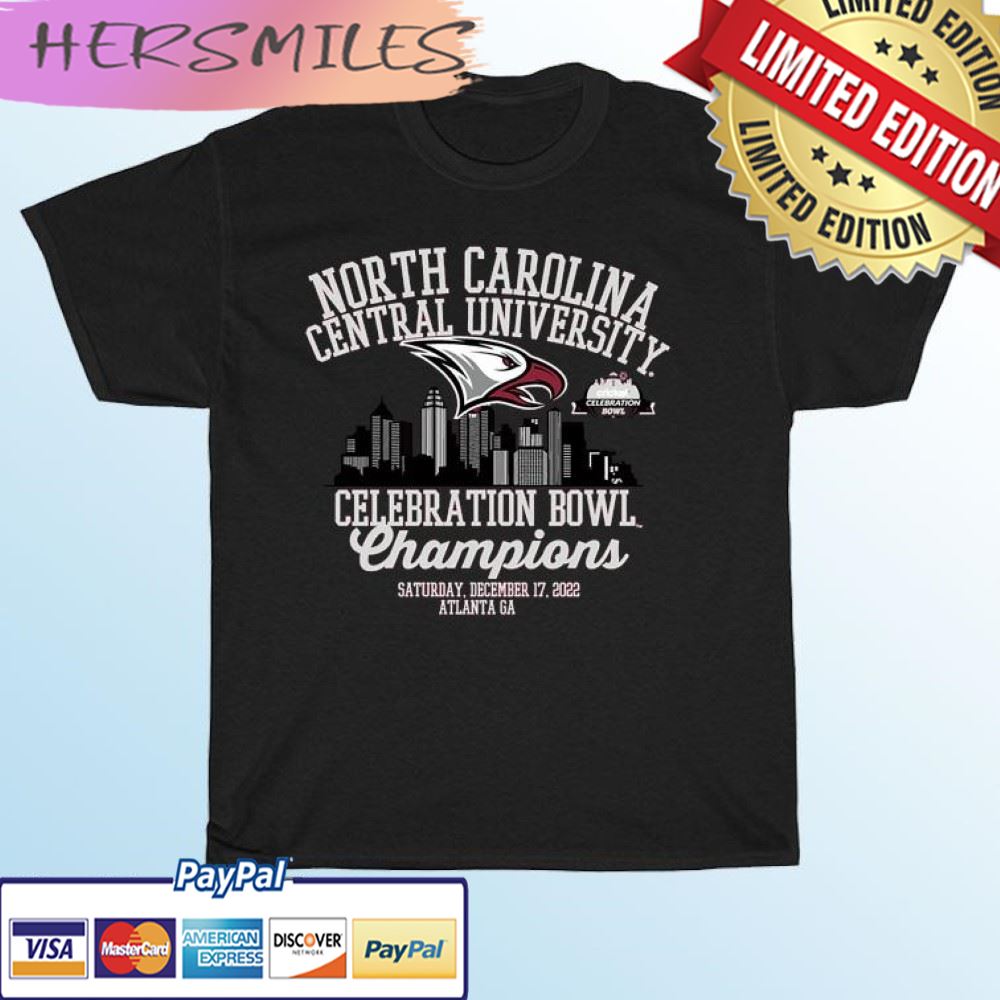 North Carolina Central University 2022 Celebration Bowl Champions T-shirt North Carolina Central University 2022 Celebration Bowl Champions T-shirt