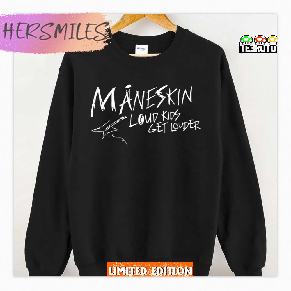 Original Maneskin Loud Kids On Tour T-Shirt Original Maneskin Loud Kids On Tour T-Shirt