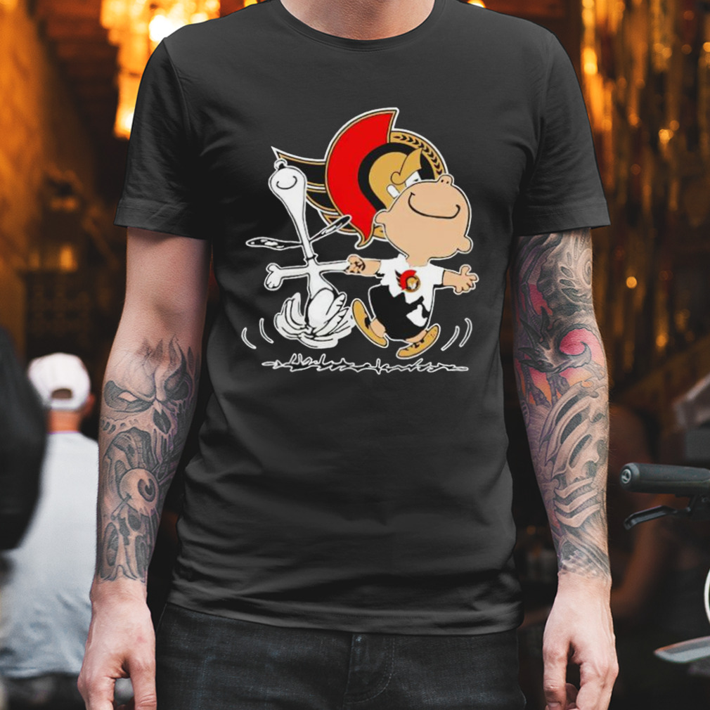 Ottawa Senators Snoopy And Charlie Brown Dancing Shirt