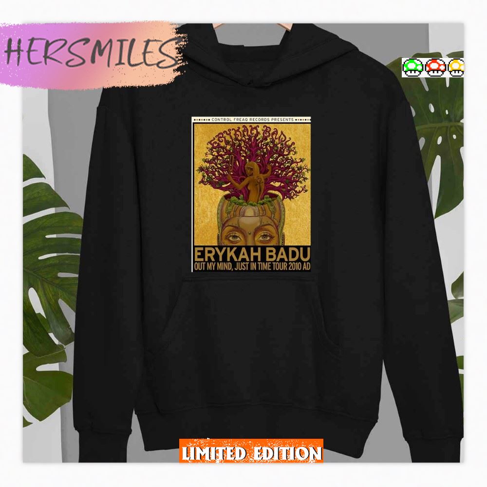 Out My Mind Just In Time Tour Erykah Badu  T-Shirt