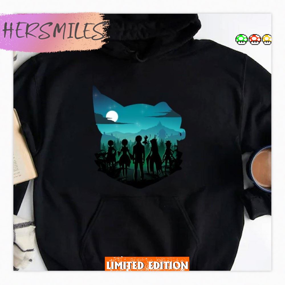 Pack Silhouette Zombie Land Saga Artwork  T-Shirt