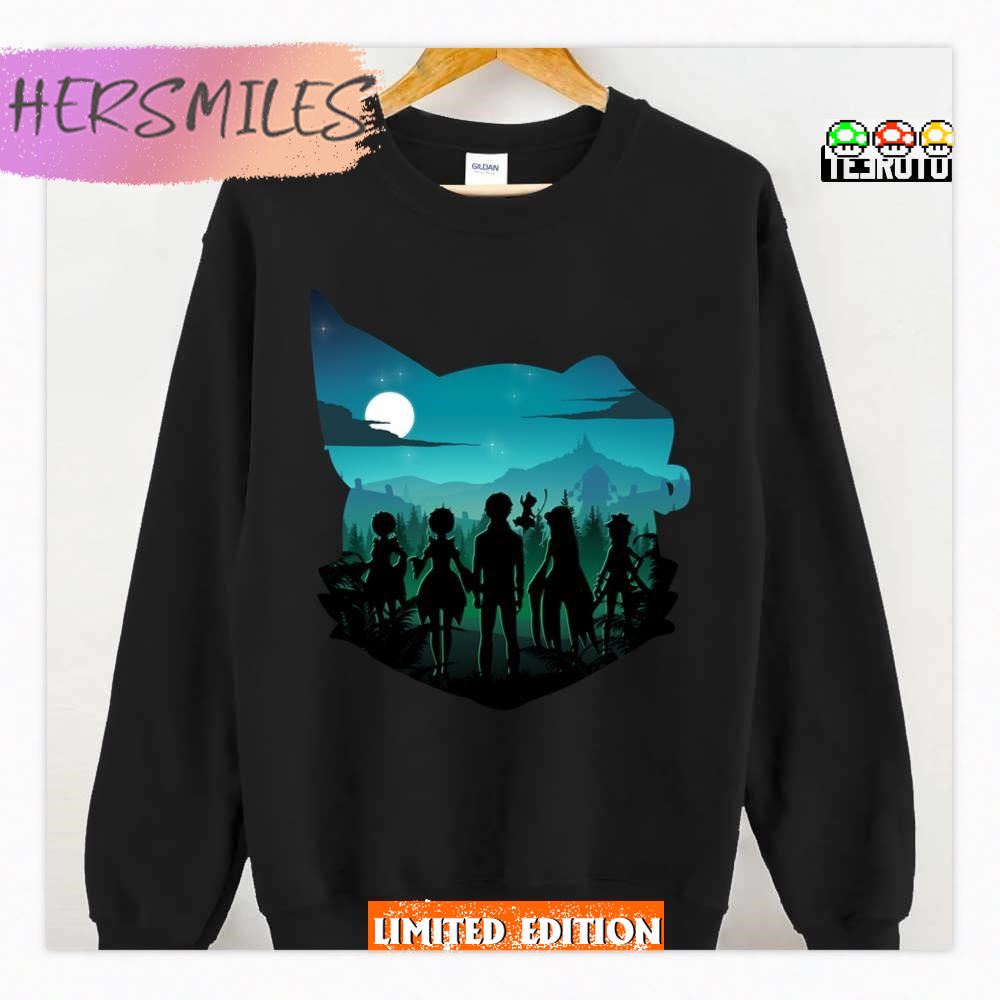 Pack Silhouette Zombie Land Saga Artwork T-Shirt Pack Silhouette Zombie Land Saga Artwork T-Shirt