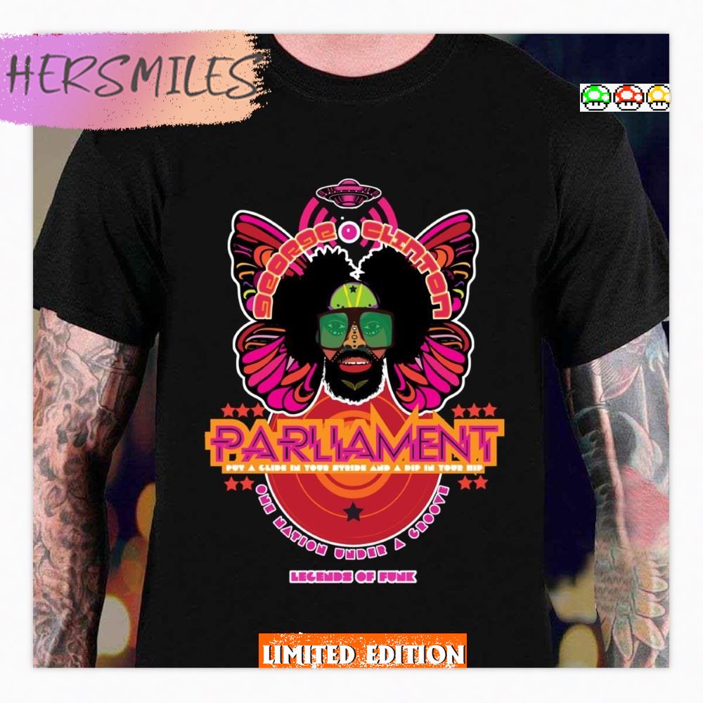 Parliament Putting A Glide In Your Stride Oldschool Art  T-Shirt