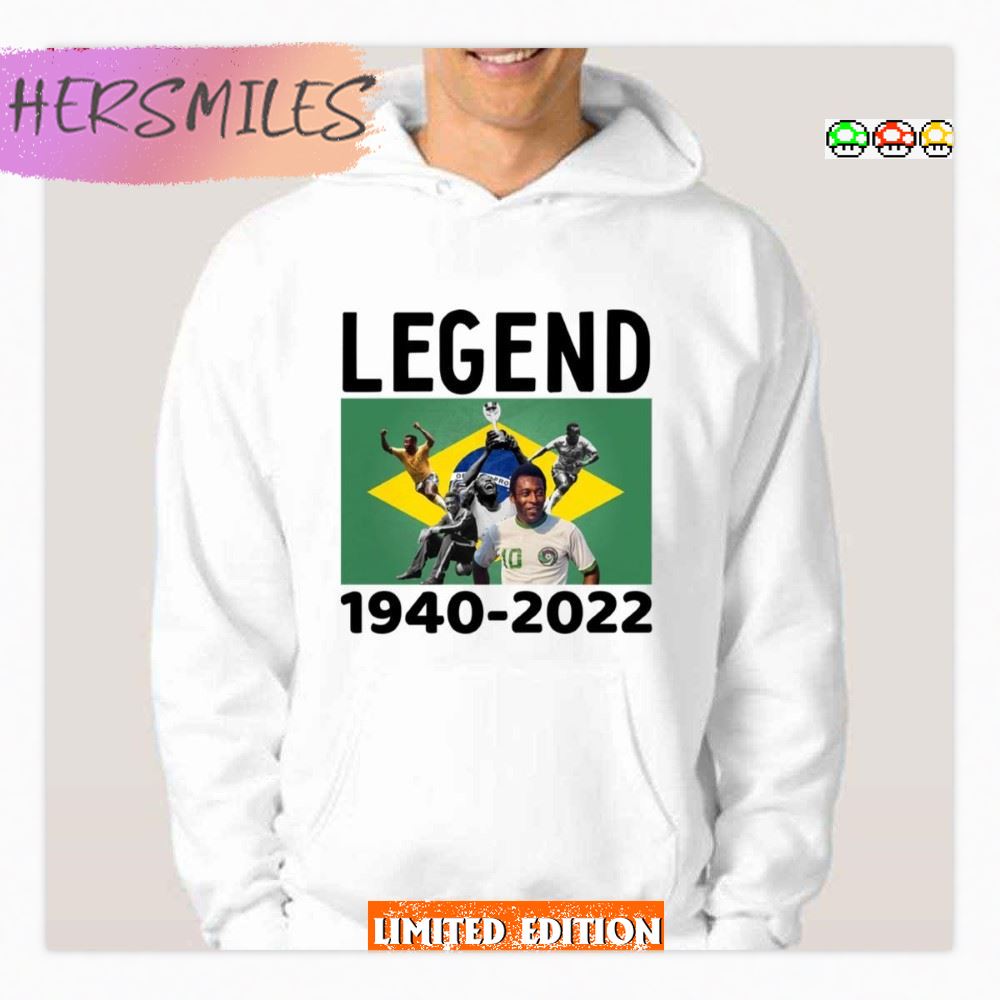 Pele 10 Brazil The King Pele Football Legend Legend 1940 2022 Pele Brazil Pride  T-Shirt