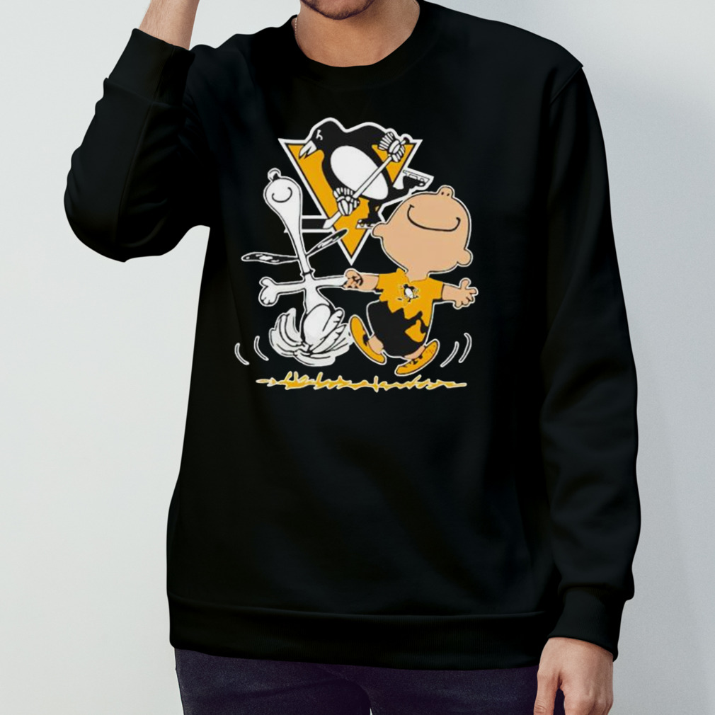 Pittsburgh Penguins Snoopy And Charlie Brown Dancing Shirt