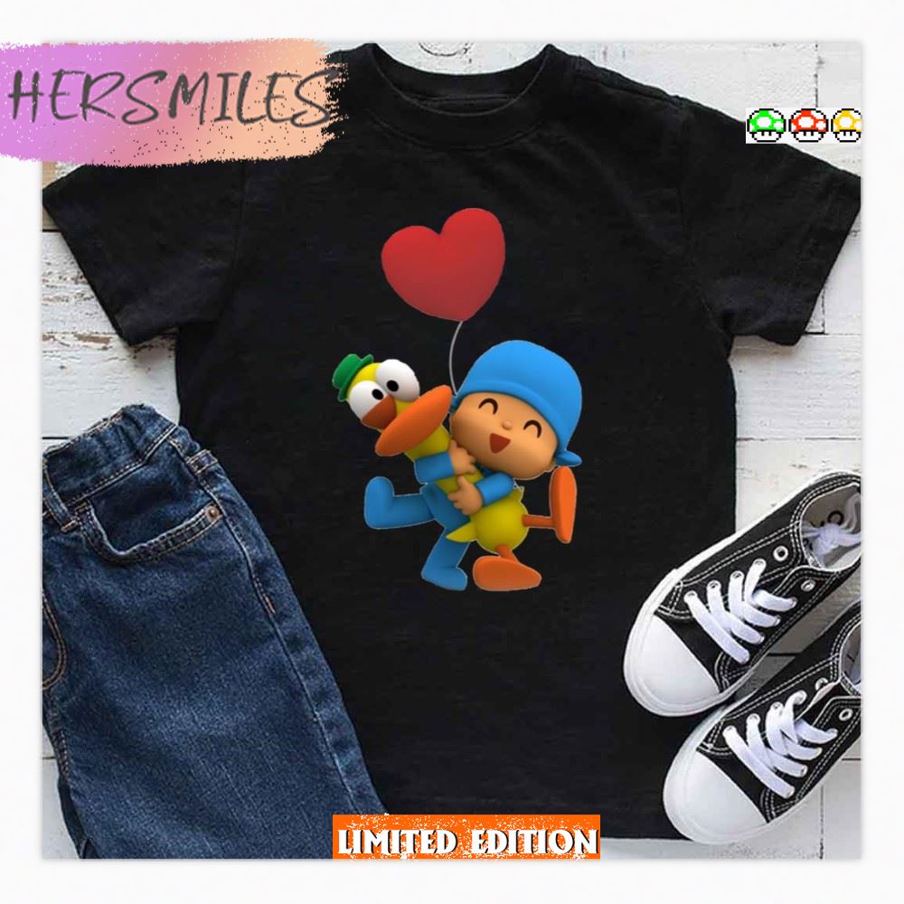 Pocoyo Hugging Friend Duck T-shirt
