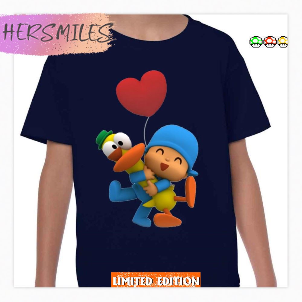 Pocoyo Hugging Friend Duck T-shirt