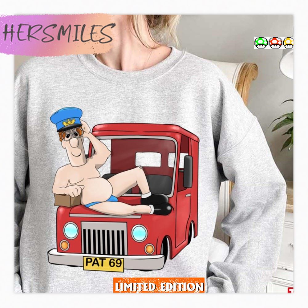 Postman Pat 69 Van By Rude Guy  T-shirt