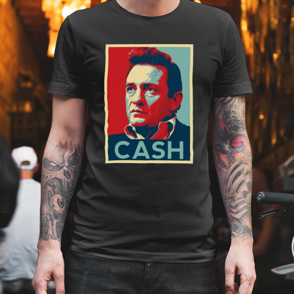 Potrait Retro Johnny Cash Hope Artwork Shirt