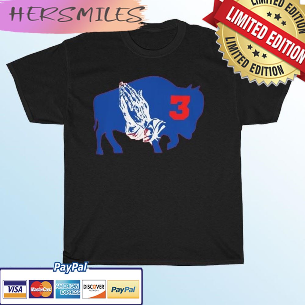 Pray For Damar Hamlin 3 Bills Mafia T-shirt Pray For Damar Hamlin 3 Bills Mafia T-shirt