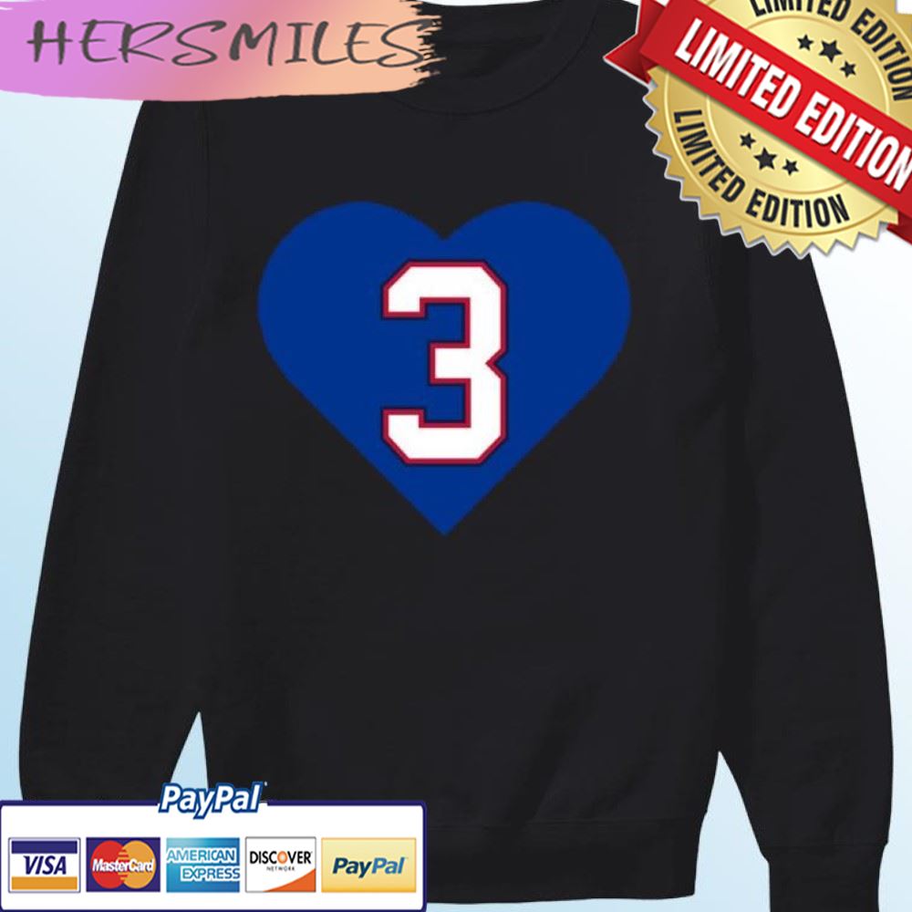 Pray For Damar Hamlin Heart 3 Damar Hamlin T-shirt Pray For Damar Hamlin Heart 3 Damar Hamlin T-shirt