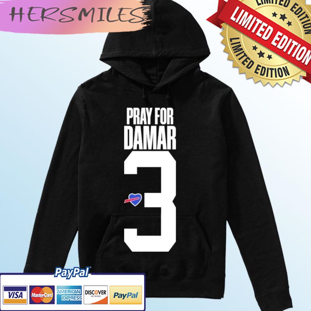 Pray for Damar Heart Love #3 Buffalo T-shirt