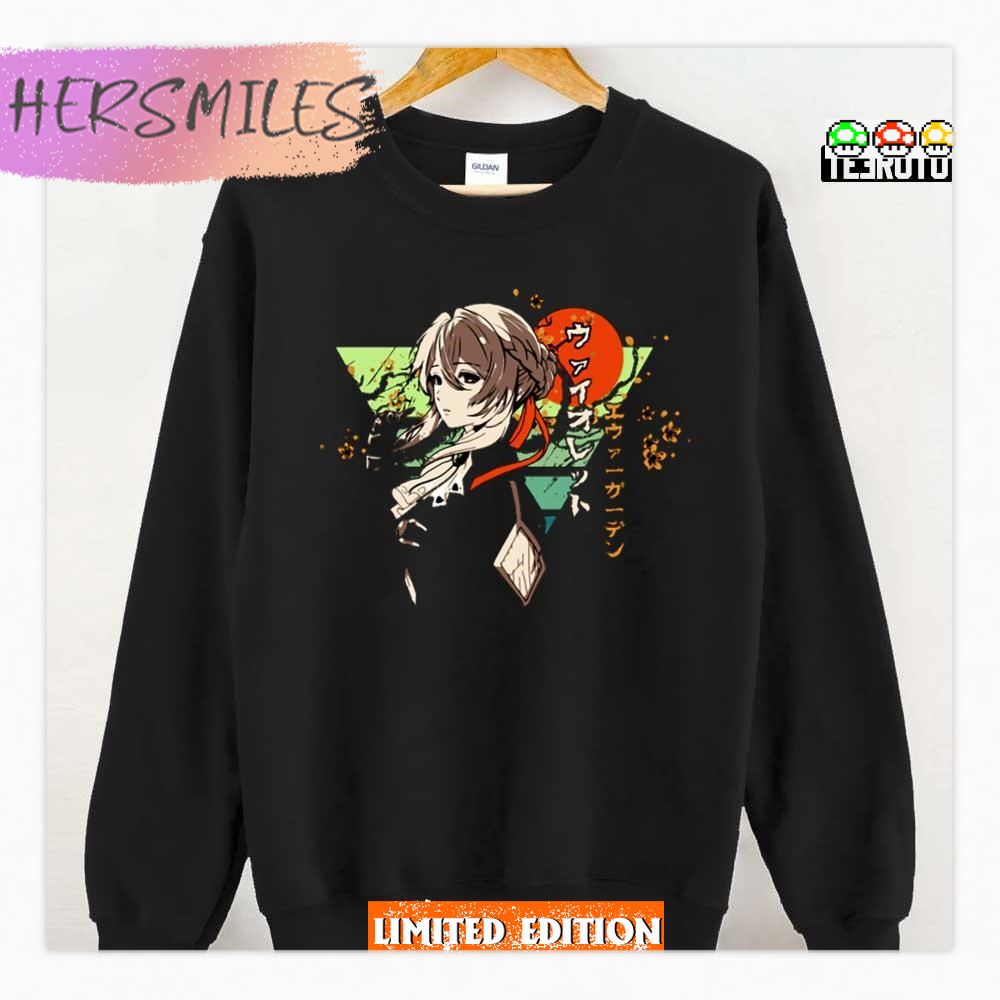Pretty Anime Girl Violet Evergarden Japan T-shirt Pretty Anime Girl Violet Evergarden Japan T-shirt