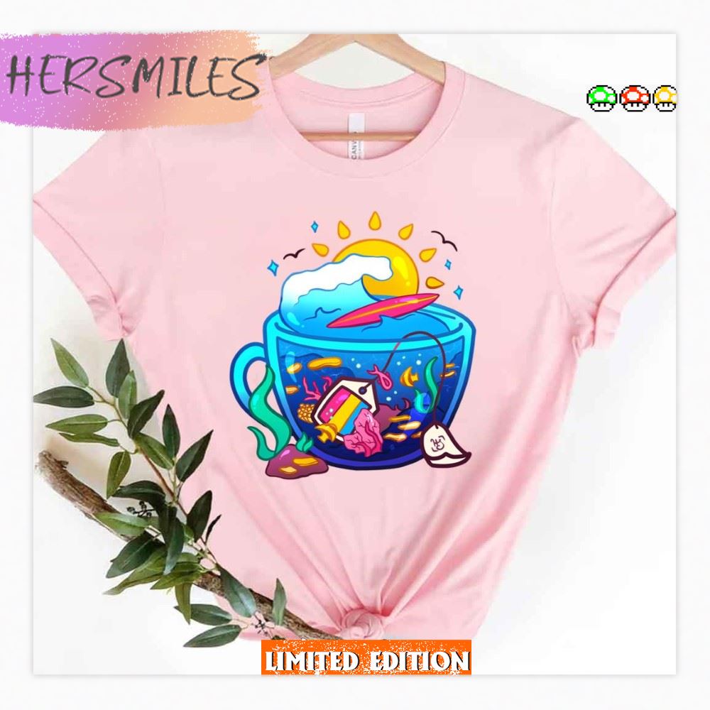 Pride Flag Teacup Coral Reef Pansexual T-shirt Pride Flag Teacup Coral Reef Pansexual T-shirt