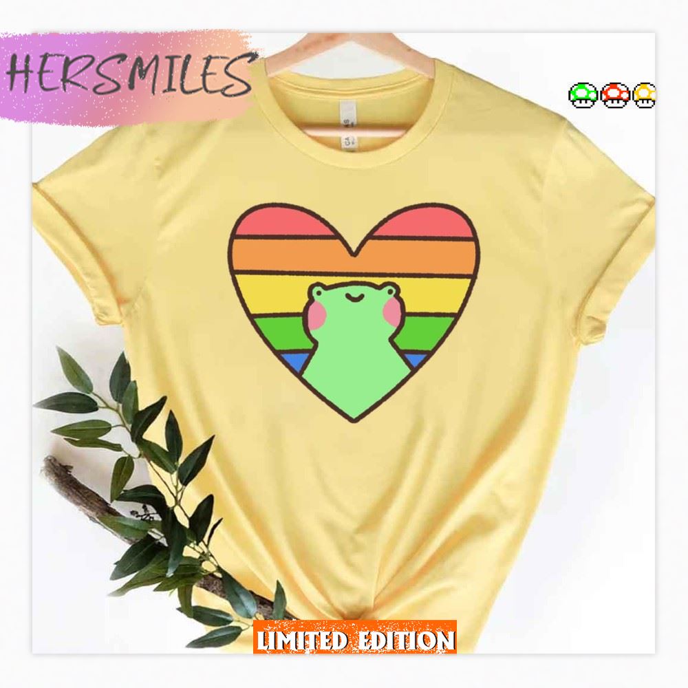 Pride Froggie Heart Lgbtq Pride Month T-shirt