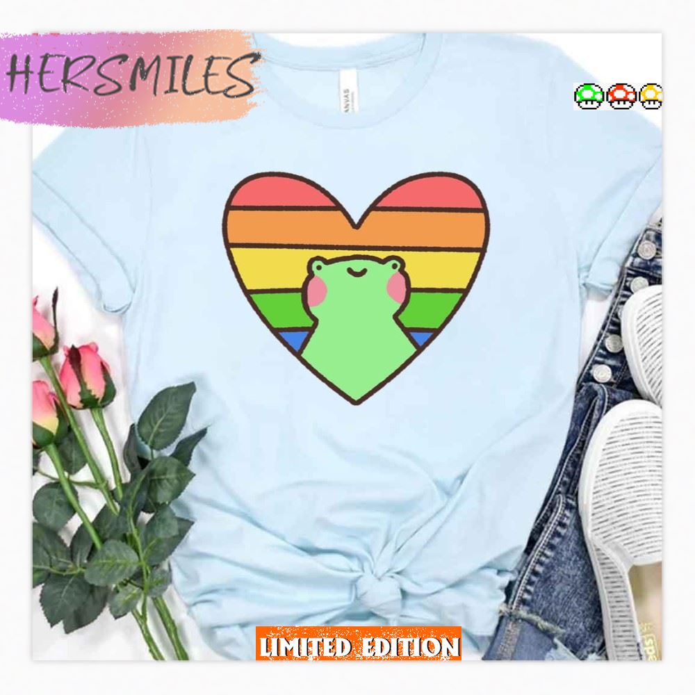 Pride Froggie Heart Lgbtq Pride Month T-shirt