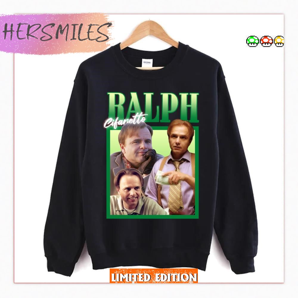 Ralph Cifaretto Sopranos Collage Design Homage T-shirt Ralph Cifaretto Sopranos Collage Design Homage T-shirt