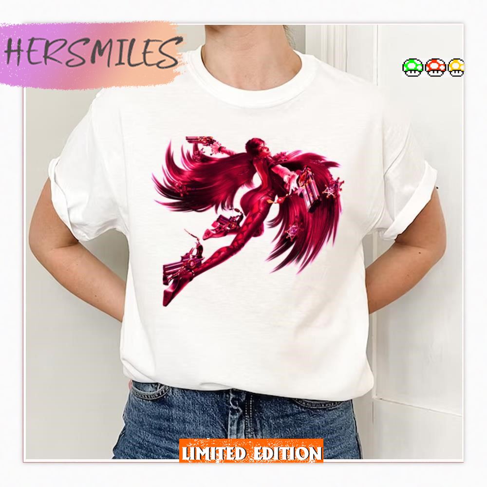 Red Design Bayonetta T-Shirt Red Design Bayonetta T-Shirt