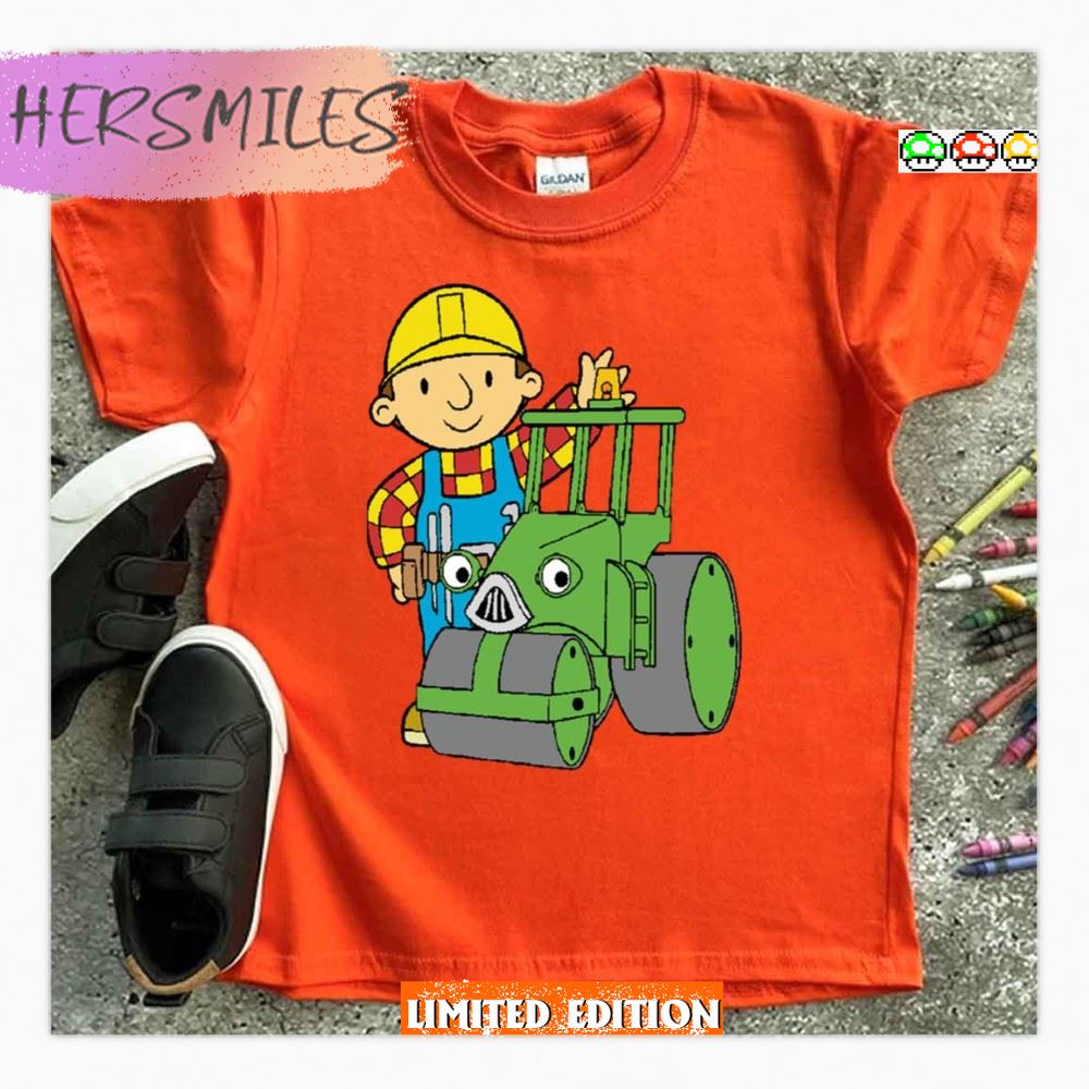 Retro Cartoon Bob The Builder And Friends T-shirt Retro Cartoon Bob The Builder And Friends T-shirt