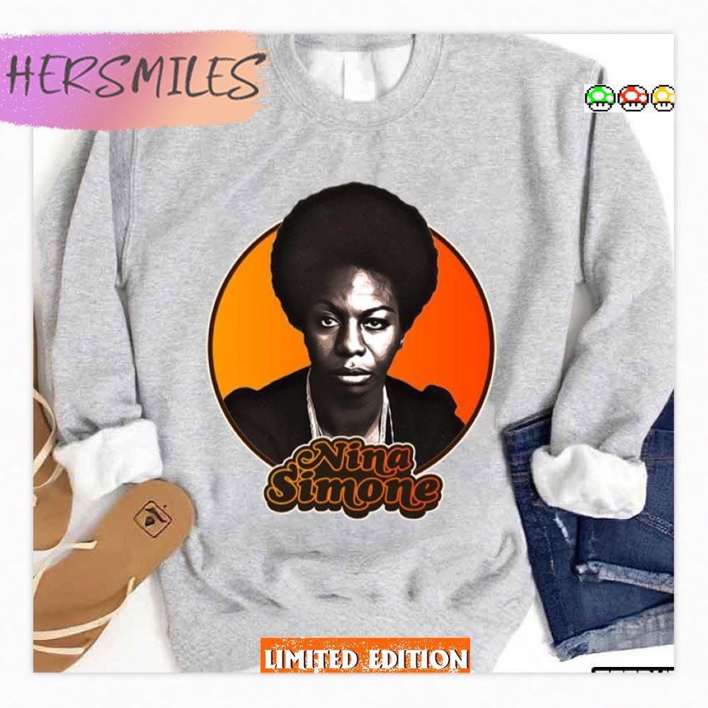 Retro Nina Simone Tribute We Love Niba Simone  T-Shirt