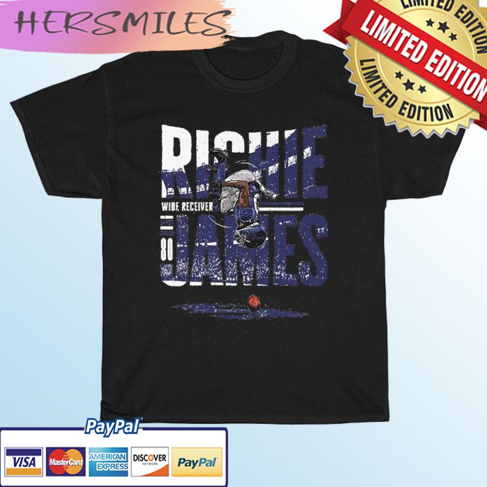 Richie James New York Giants Flip T-shirt Richie James New York Giants Flip T-shirt