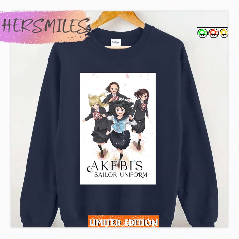 Roubai Private Academy Girls Akebi’s Sailor Uniform  T-shirt