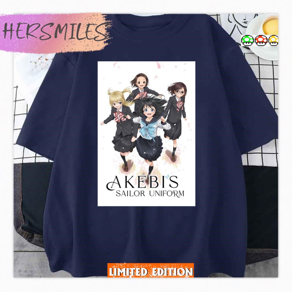 Roubai Private Academy Girls Akebi’s Sailor Uniform  T-shirt