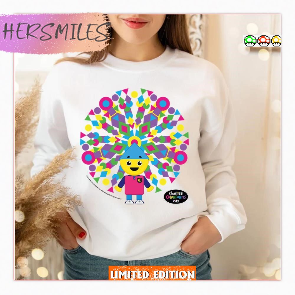 Round Graphic Charlie’s Colorforms City  T-shirt