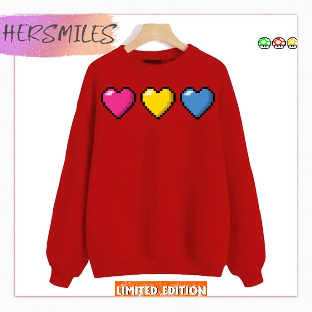 Row Of Three Pansexual Pride Flag Lgbtq Pride Month  T-shirt