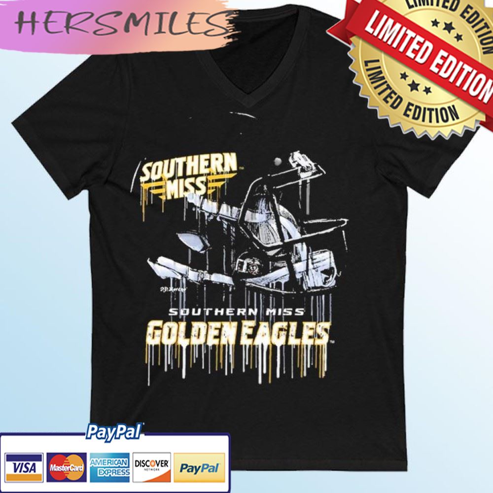 Southern Miss Golden Eagles Vintage Helmet Football T-shirt
