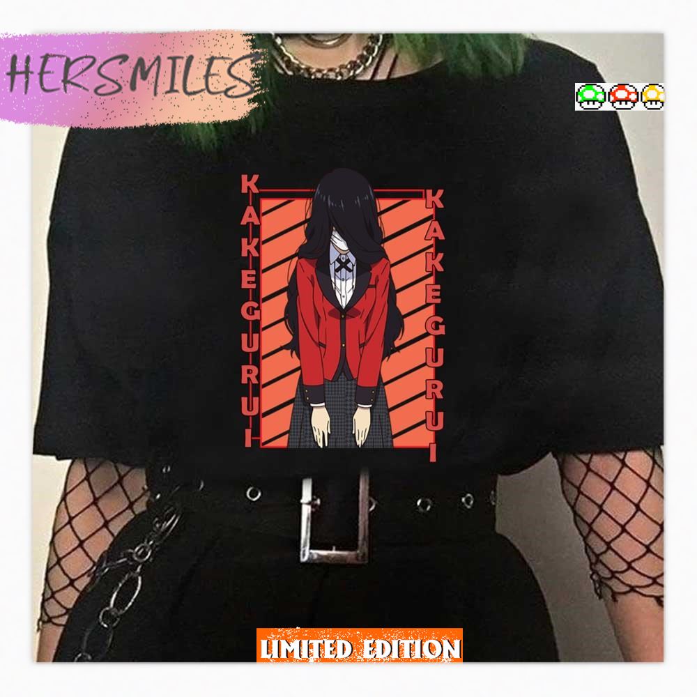Sumika Warakubami Kakegurui Kakegurui Twin Color Stripe Design T-shirt Sumika Warakubami Kakegurui Kakegurui Twin Color Stripe Design T-shirt