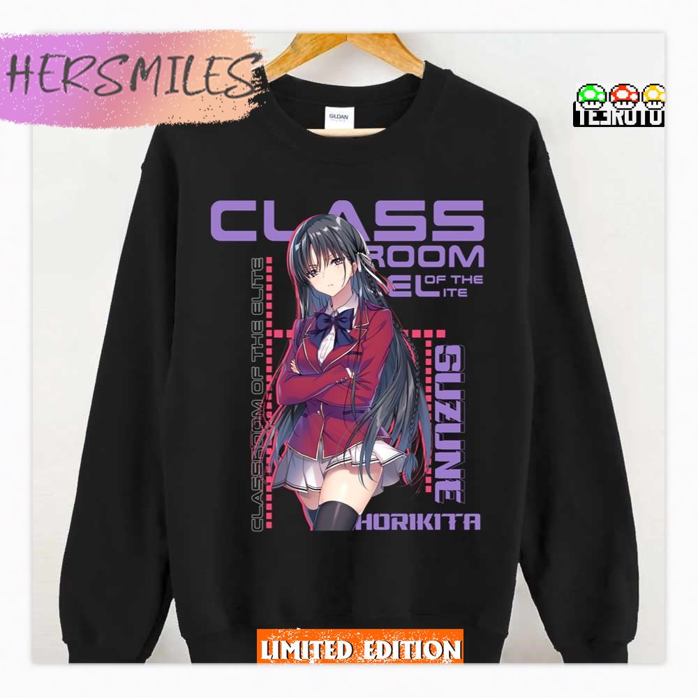 Suzune Horikita Classroom Of The Elite Japanese Vibe Art T-shirt Suzune Horikita Classroom Of The Elite Japanese Vibe Art T-shirt