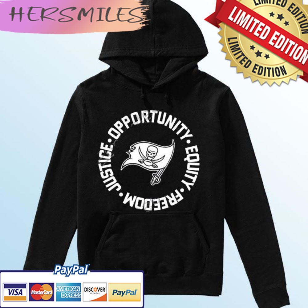 Tampa Bay Buccaneers Opportunity Equality Freedom Justice T-shirt