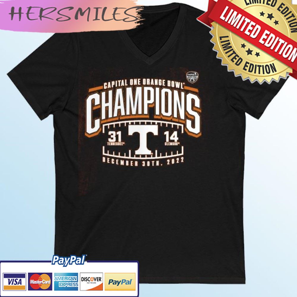 Tennessee Volunteers Orange Bowl Champions Score 2022 T-shirt