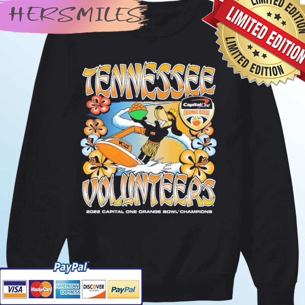 Tennessee Volunteers Smokey Orange Bowl 2022 Champions T-shirt Tennessee Volunteers Smokey Orange Bowl 2022 Champions T-shirt