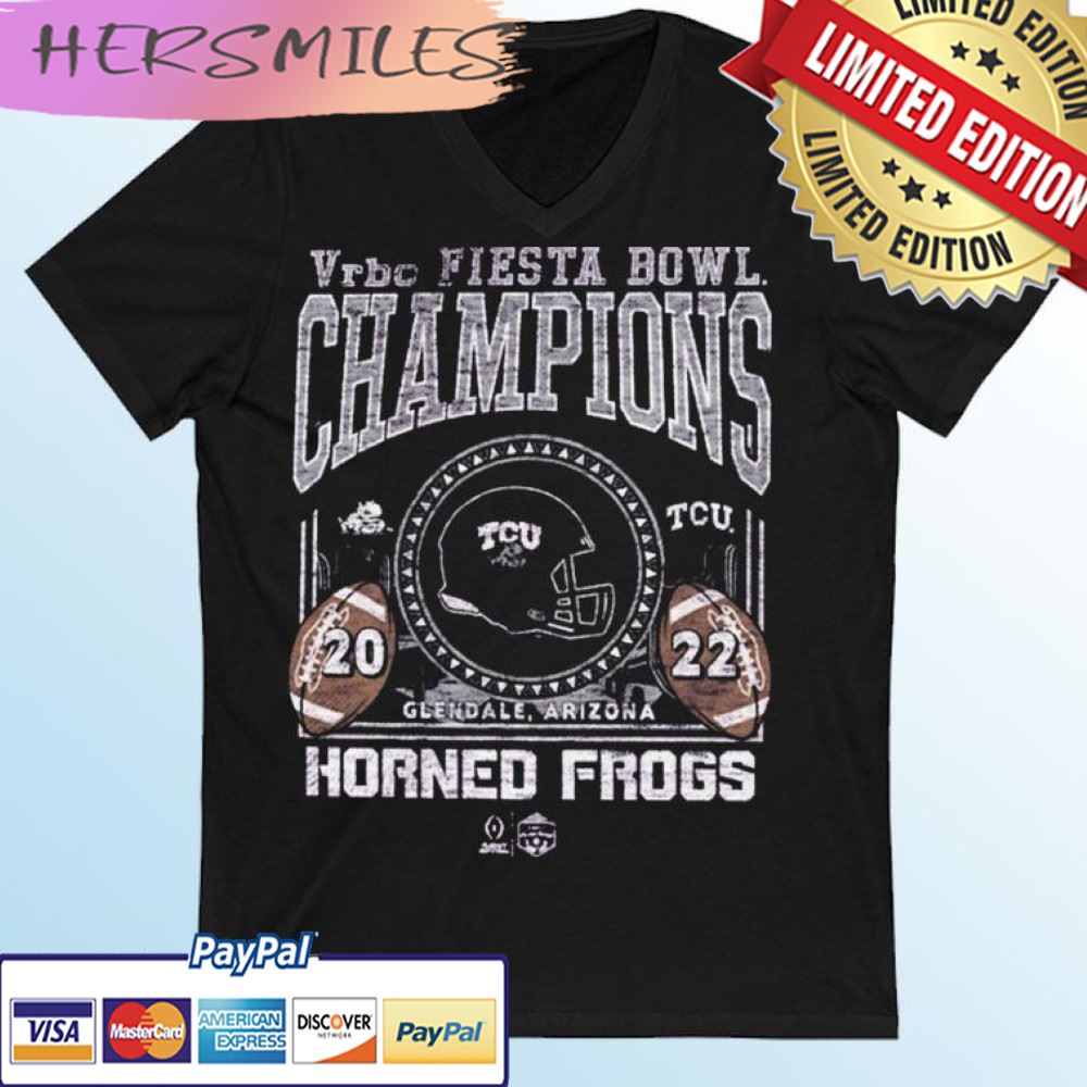 Texas Christian University Football Vrbo Fiesta Bowl Champions 2022 T-shirt