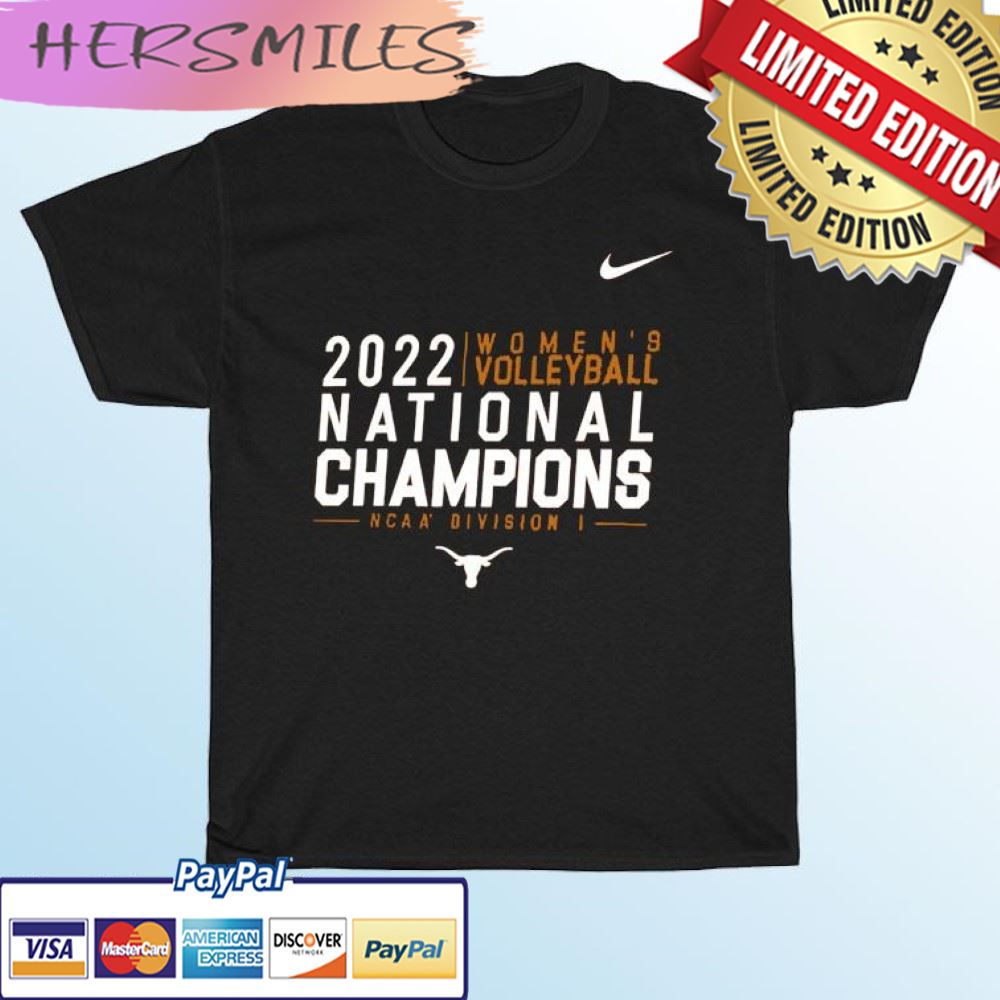 Texas Longhorns Nike 2022 Women's Volleyball National Champions T-shirt Texas Longhorns Nike 2022 Women's Volleyball National Champions T-shirt