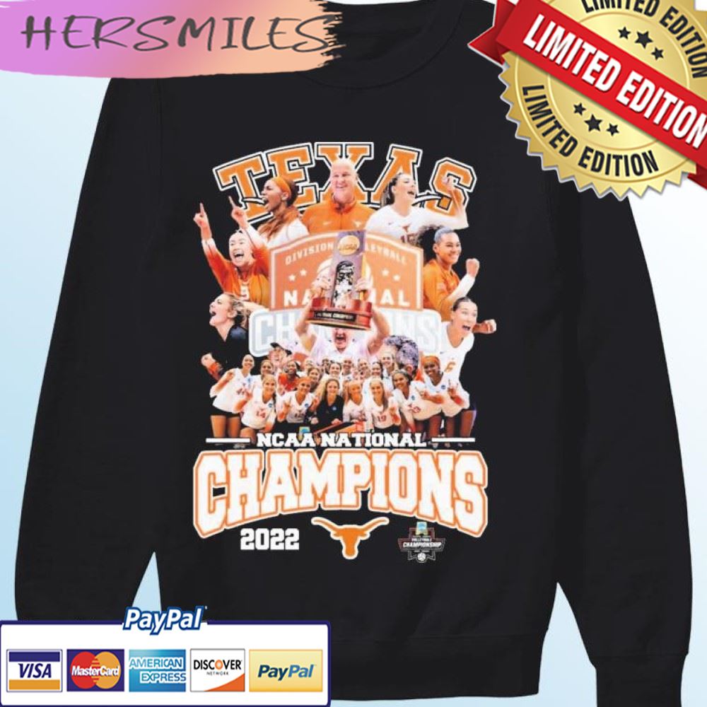 Texas Longhorns Women's Volleyball Team NCAA National Champions 2022 T-shirt Texas Longhorns Women's Volleyball Team NCAA National Champions 2022 T-shirt