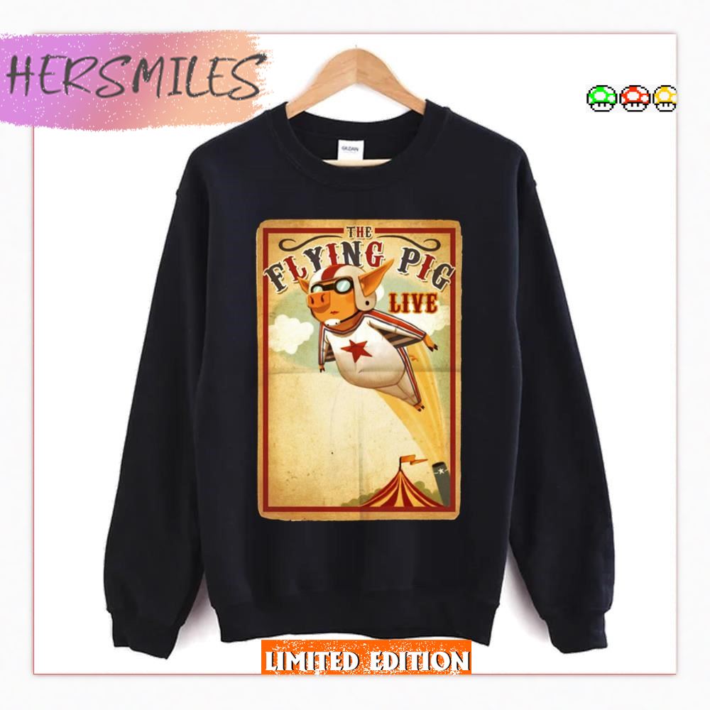 The Flying Pig Circus Atraction T-shirt The Flying Pig Circus Atraction T-shirt