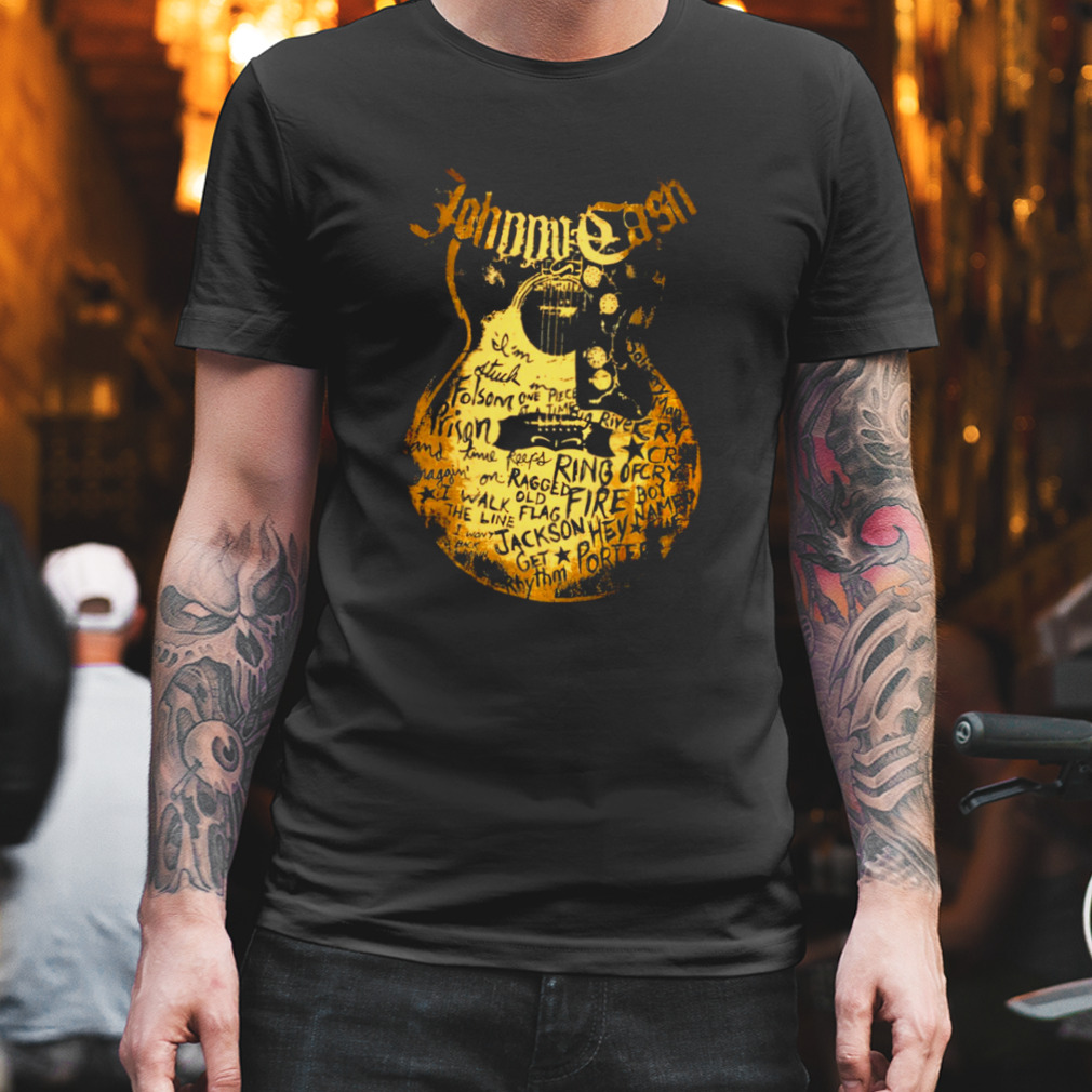 The Guitar Style Retro Johnny Cash Discography Shirt