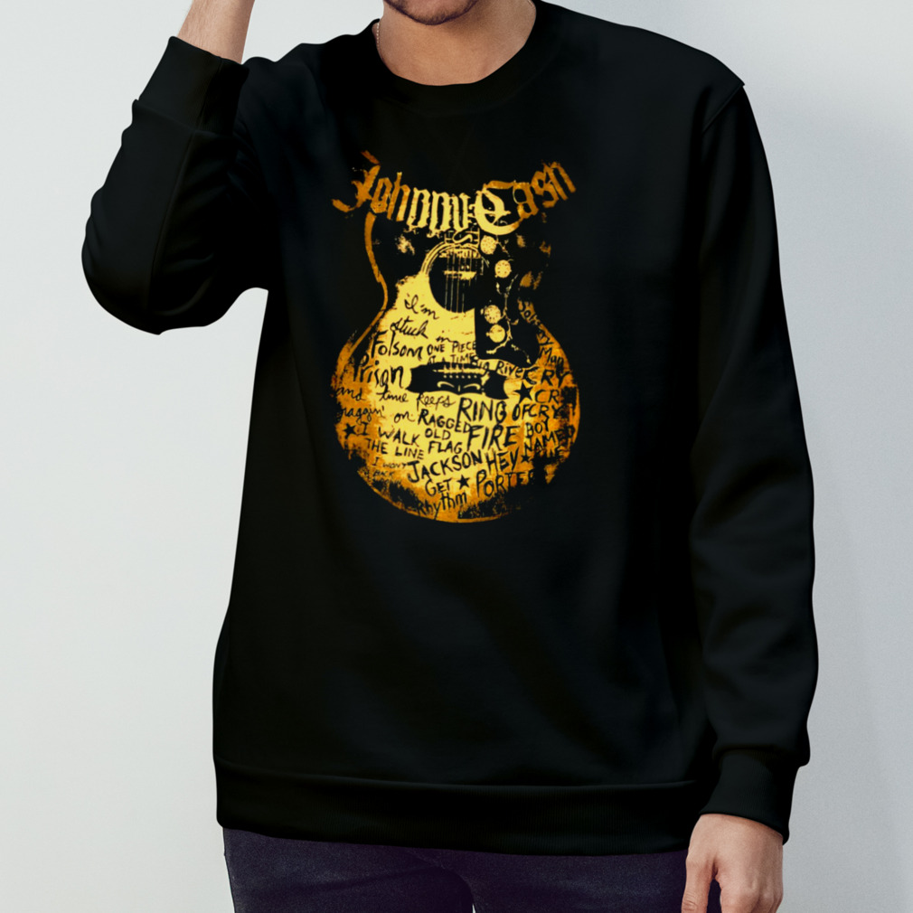 The Guitar Style Retro Johnny Cash Discography Shirt The Guitar Style Retro Johnny Cash Discography Shirt