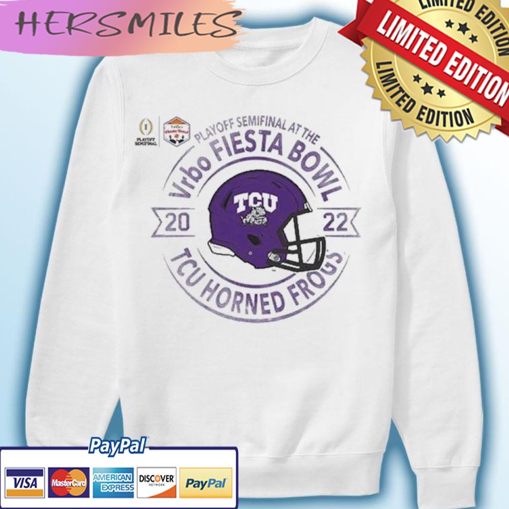 The TCU Horned Frogs CFP Semifinal Vrbo Fiesta Bowl 2022 T-shirt The TCU Horned Frogs CFP Semifinal Vrbo Fiesta Bowl 2022 T-shirt