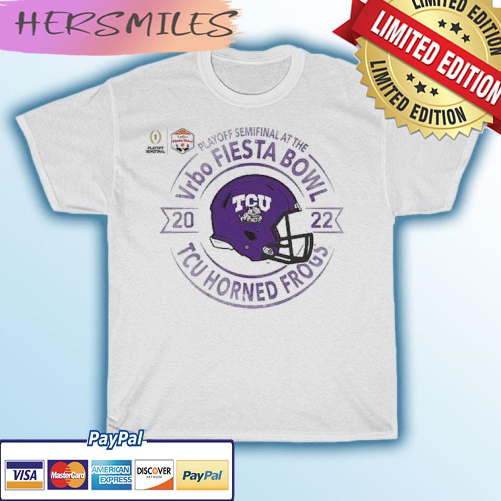 The TCU Horned Frogs CFP Semifinal Vrbo Fiesta Bowl 2022 T-shirt The TCU Horned Frogs CFP Semifinal Vrbo Fiesta Bowl 2022 T-shirt