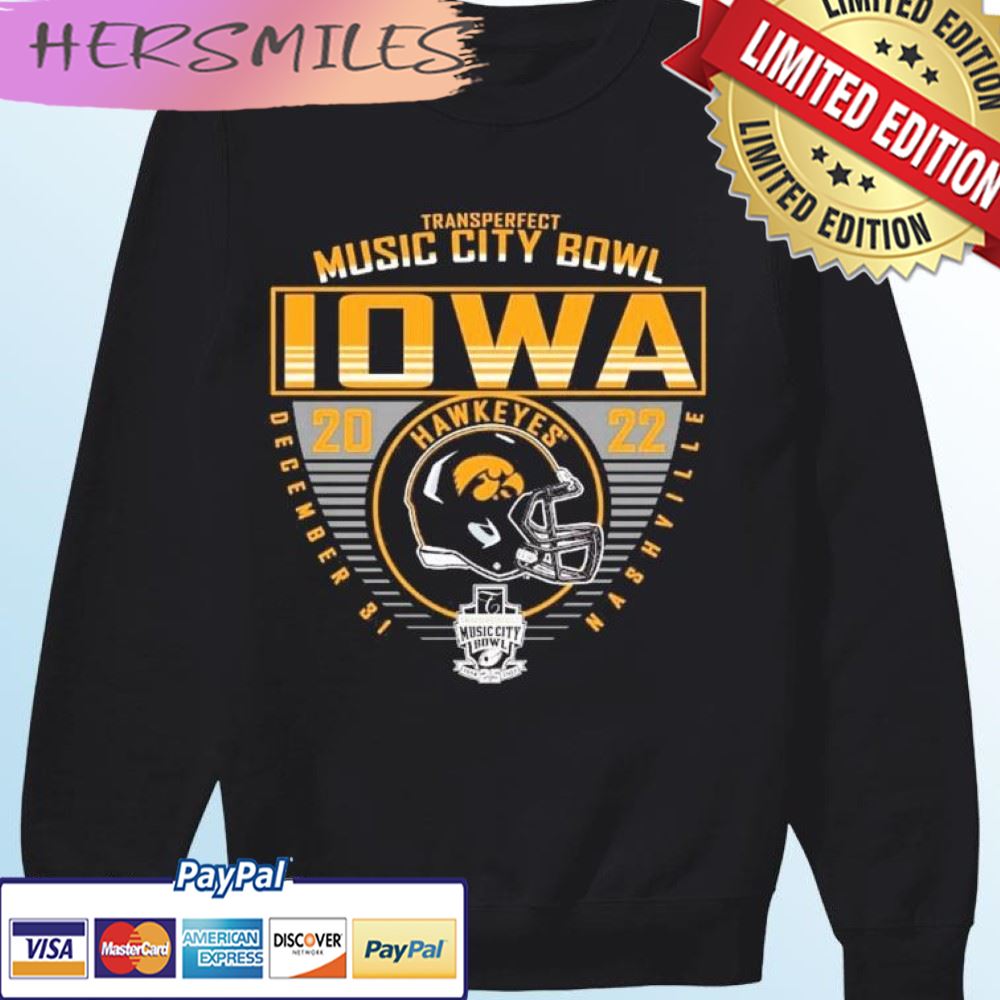 Transperfect Music City Bowl 2022 The University of Iowa Football Bound T-shirt Transperfect Music City Bowl 2022 The University of Iowa Football Bound T-shirt
