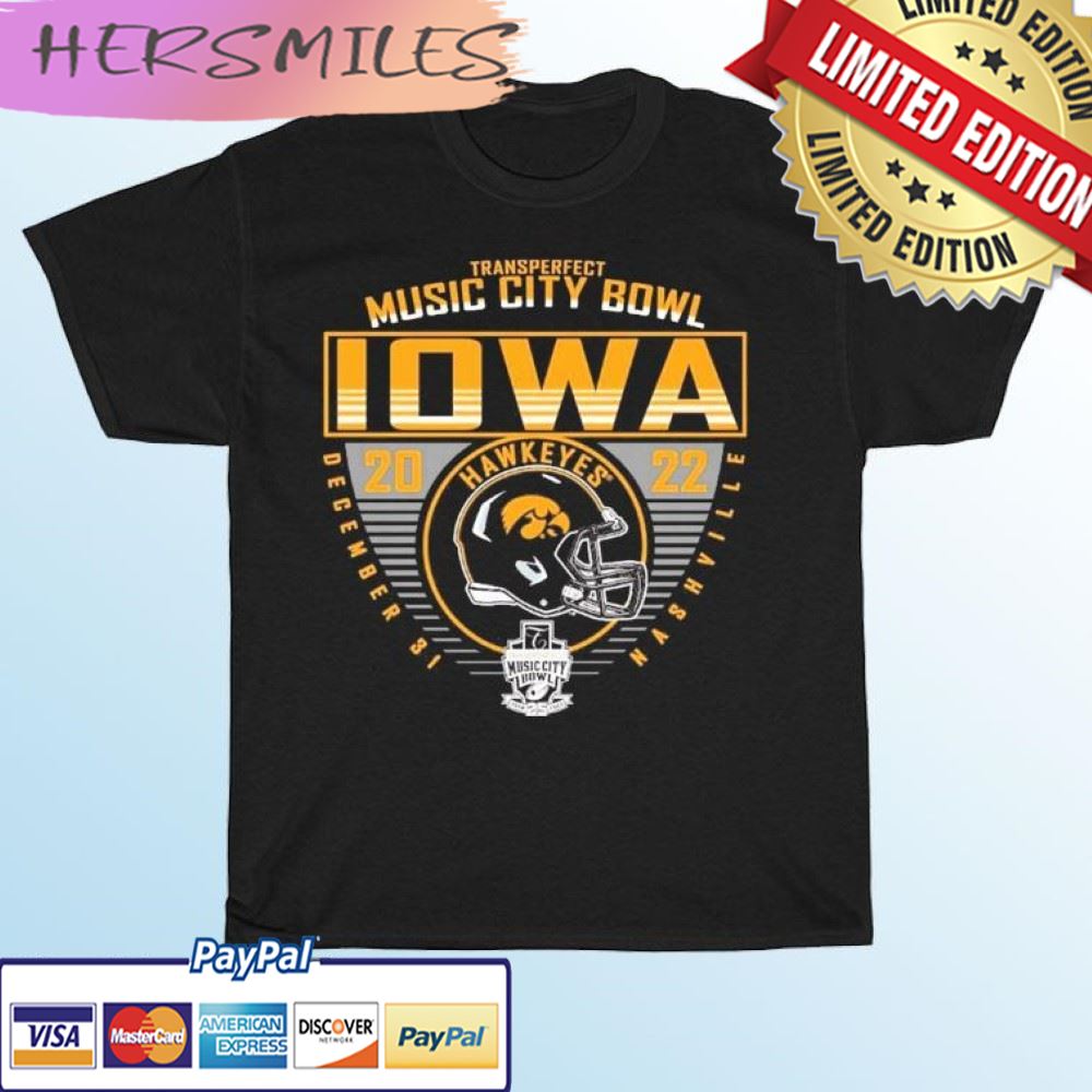 Transperfect Music City Bowl 2022 The University of Iowa Football Bound T-shirt Transperfect Music City Bowl 2022 The University of Iowa Football Bound T-shirt